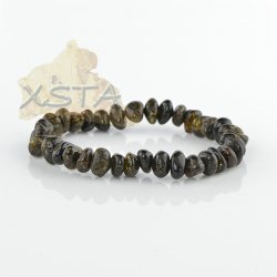 Wholesale green color amber bracelet